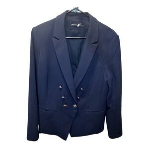 White House Black Market Women’s Double Breasted Navy Blazer Size 16